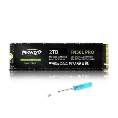 Fikwot M.2 SSD NVMe 512GB 1TB 2TB TLC PCIe 3.0 Internal Solid State Drive LOT