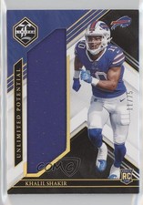 2022 Panini Limited Unlimited Potential Gold Spotlight 11/75 Khalil Shakir 10w9