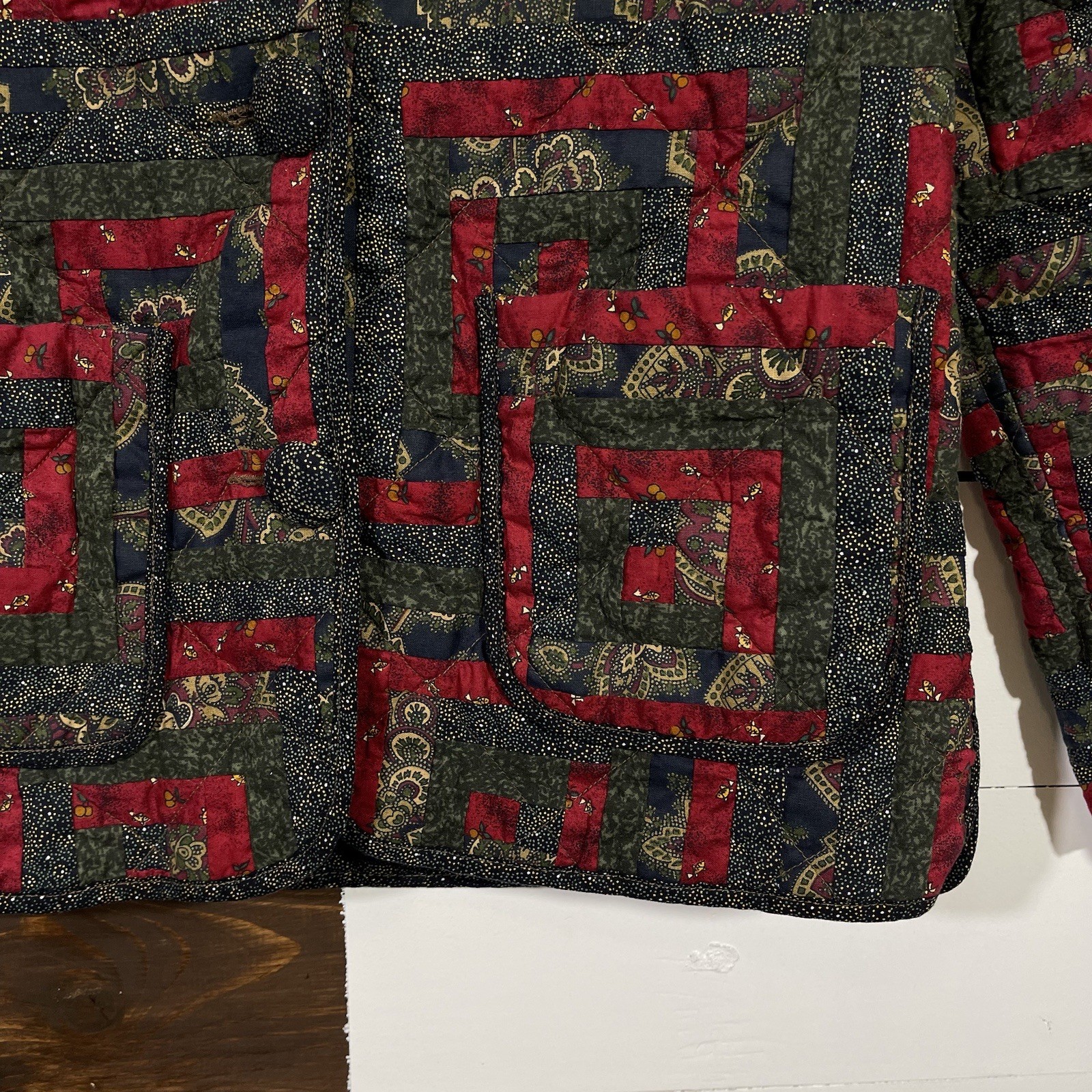 Vintage Donna Sharp Quilted Patchwork Jacket Wome… - image 3