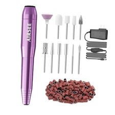  Home Lite Portable Electric Nail Drill Machine with adapter for Adapter Purple