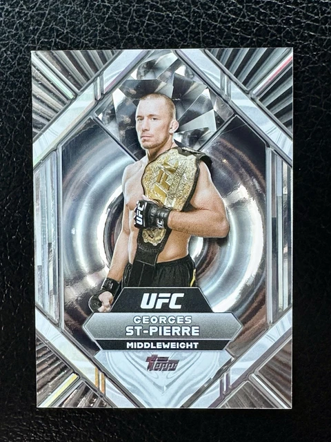 2025 Topps Royalty UFC Liquid Silver Georges St Pierre Insert SSP LSU-10 RARE!