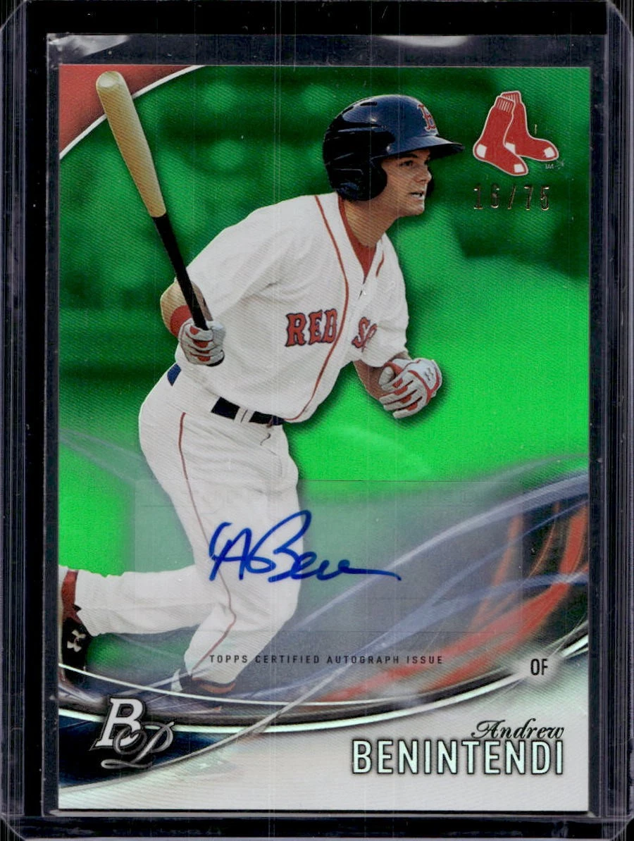 Andrew Benintendi Baseball Serial Numbered Sports Trading Cards