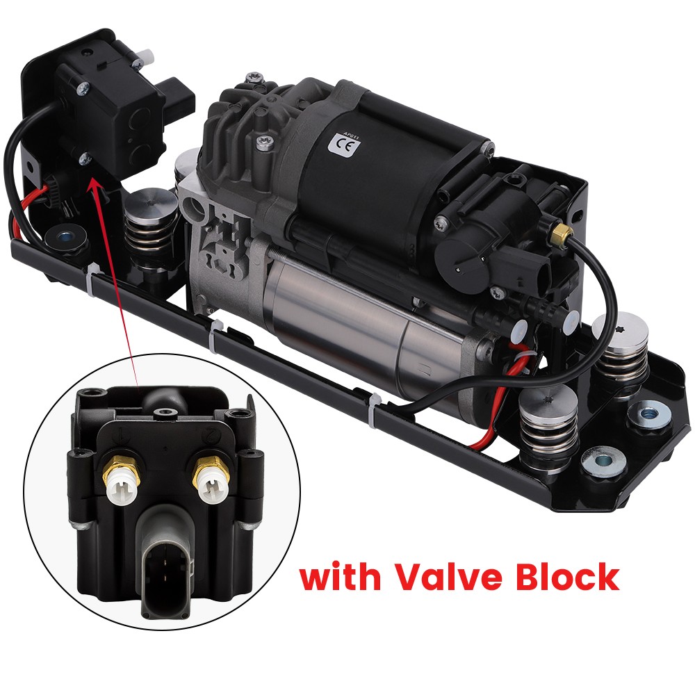 Air Suspension Compressor Pump w/ bracket For BMW 5 7 Series F07 F11 37206789450