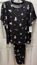 New JOYSPUN Ladies Short Sleeve Pajama Set top  bottom . Size 3X 22W-24W .Comfy