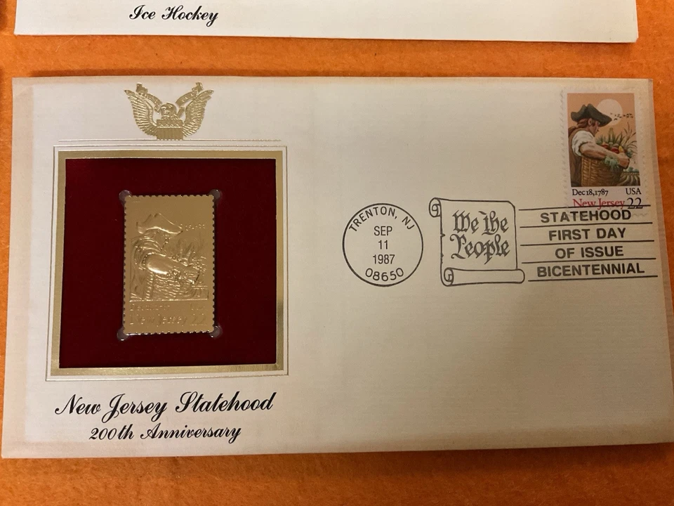 Vintage (5) First Day Of Issue & (1) Great Americans Gold Replicas - Image 4 of 4