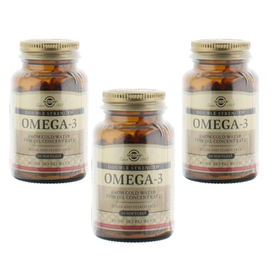 3 x Omega 3 Double Strength 30 Softgels - KOSTENLOSER VERSAND