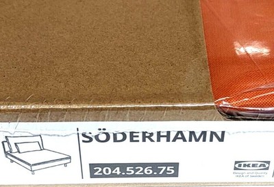 Ikea SODERHAMN One (1) Seat Section Cover Slipcover SAMSTA ORANGE New! Sealed!
