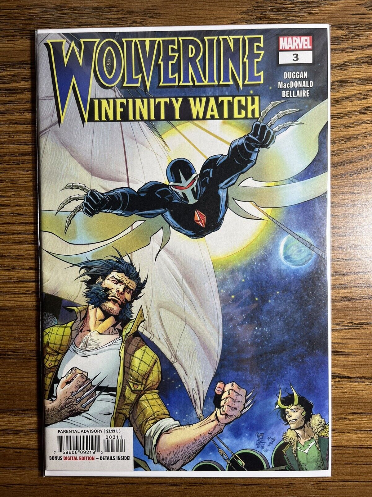 WOLVERINE INFINITY WATCH 3 NM/NM+ LOKI KING THOR DEAN WHITE COVER MARVEL 2019