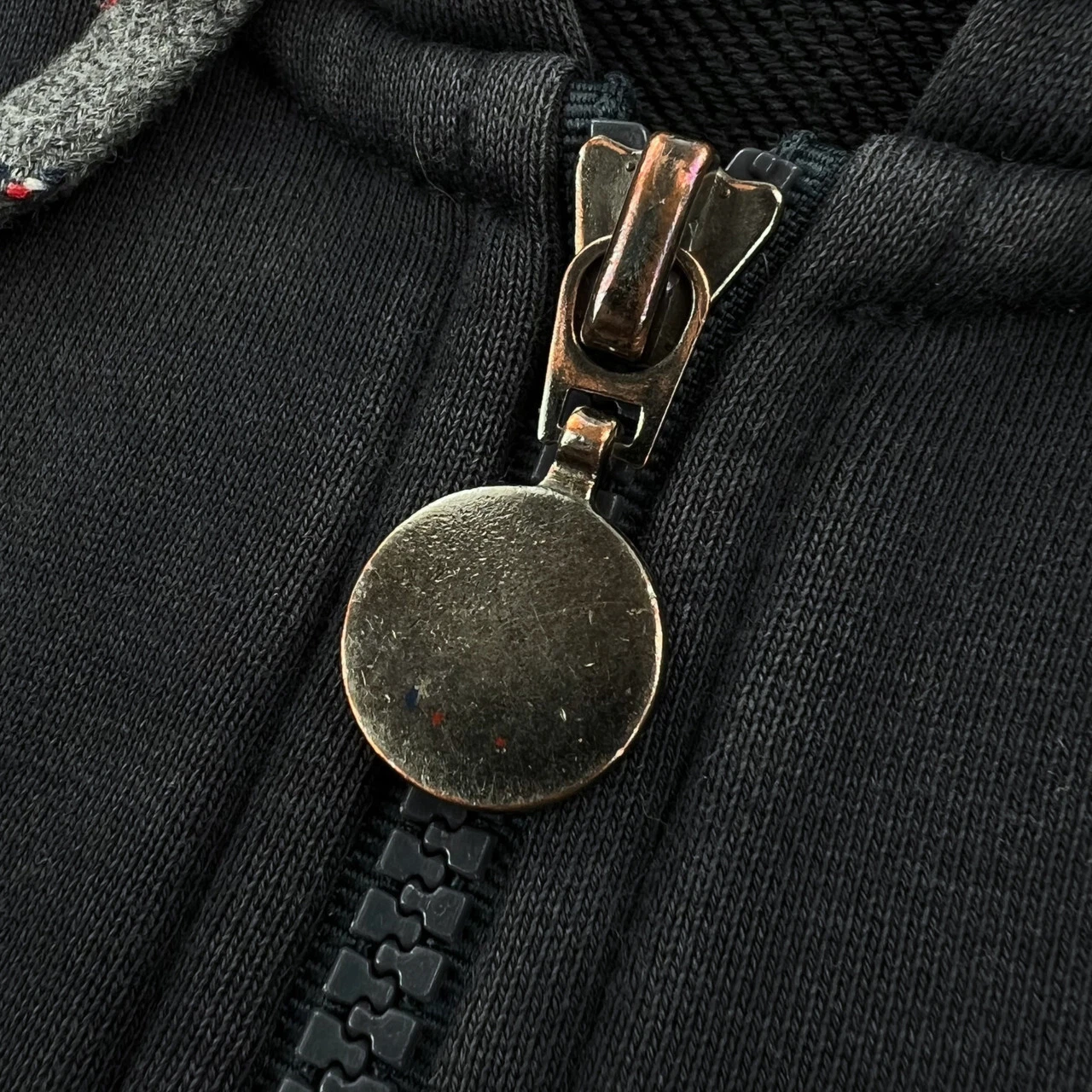 Felpa con cappuccio e zip Moncler Navy