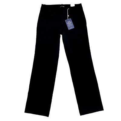 Docker's The Ideal Pant Straight Leg 2-Way Stretch Black Size 6M