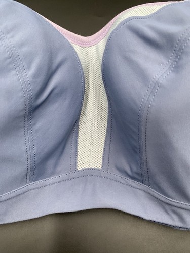 Panache Size 40 DD Dove Blue High Impact Full Figure Molded Wire Sports Bra 5021 - Picture 4 of 16