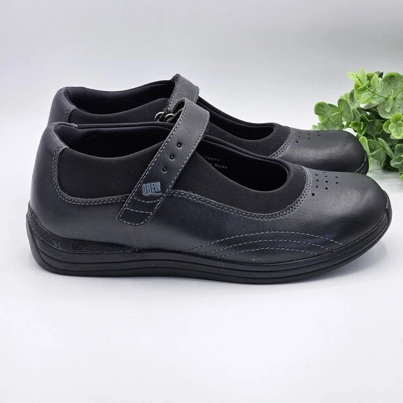 Drew Rose Mary Jane Leather Orthopedic Walking Shoes Women's 7.5W Black 14375-99 - Image 2 of 4