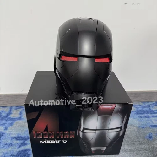 Autoking Iron Man Helm MK5 1/1 Sprachgesteuerte Maske Kindertag Geschenk Requisite - Bild 16 von 25