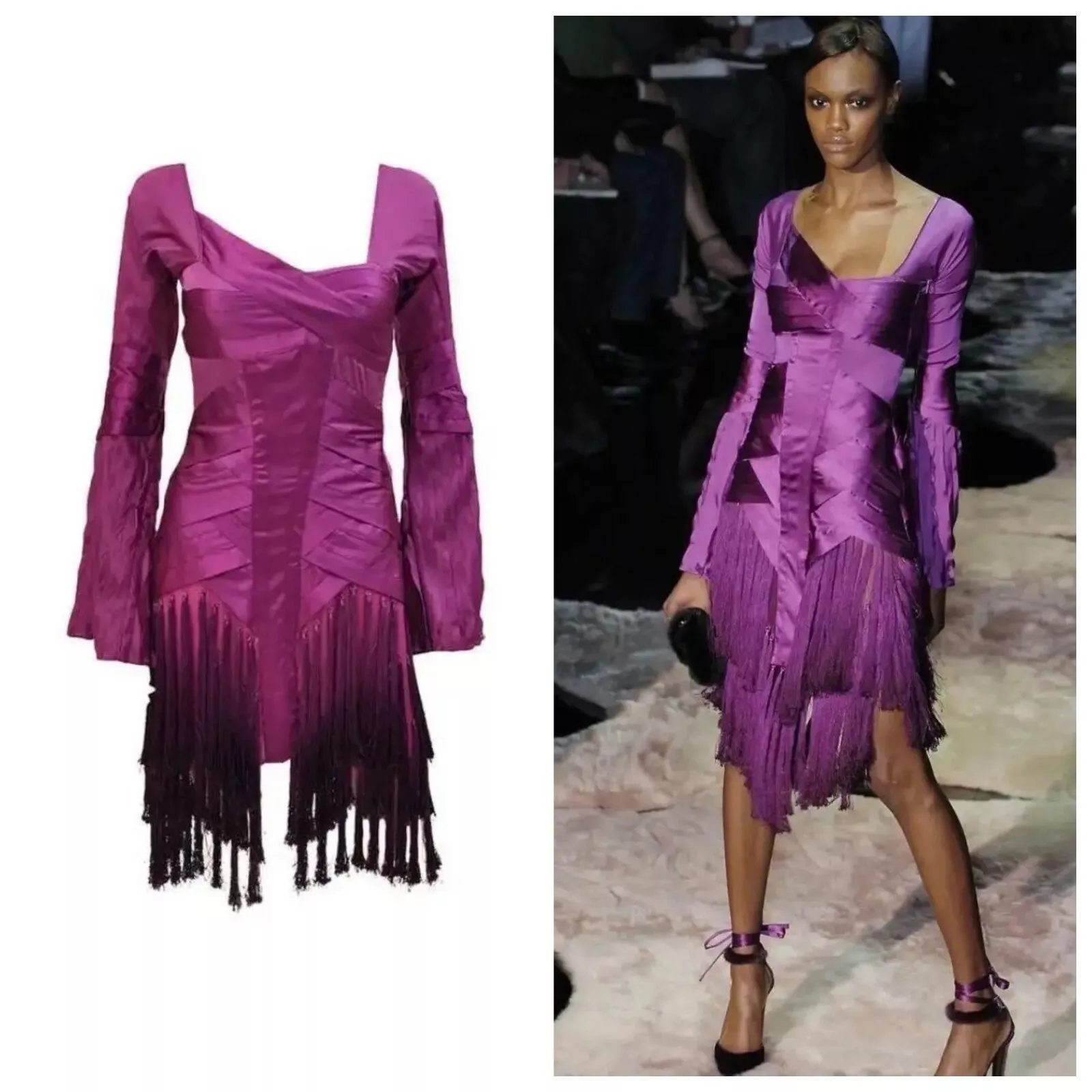Robe gland vintage Tom Ford pour Gucci F/W 2004