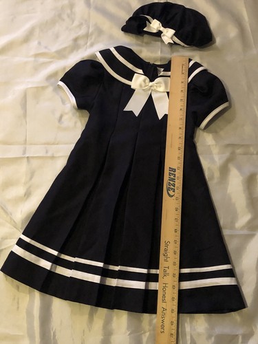 Rare Editions 3T Girl’s Sailor Dress/Matching Hat Pageant Dress *Perfect Cond.* - Picture 5 of 6