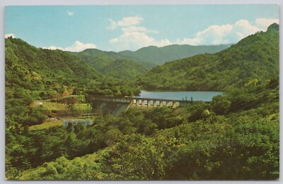 Utuado Puerto Rico Carribbean Vintage Postcard Dos Bocas Dam