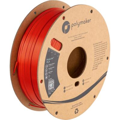 PLA Filament Silk Red 1,75mm 1kg Polymaker PolyLite 3D Druck