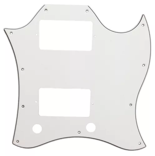 Parts For US Gibson SG PAF Humbucker Guitar Pickguards, 3Ply White
