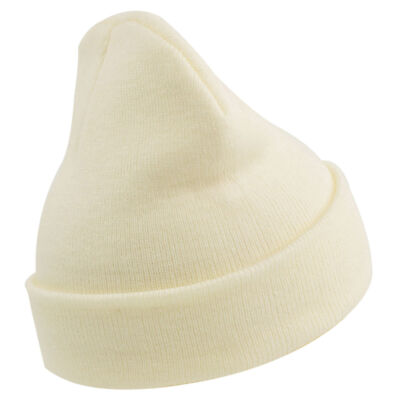 Euro Strick Winter Beanie Kappe Mütze mit Aufdrehen in 16 Farben - Brandneu mit Etikett