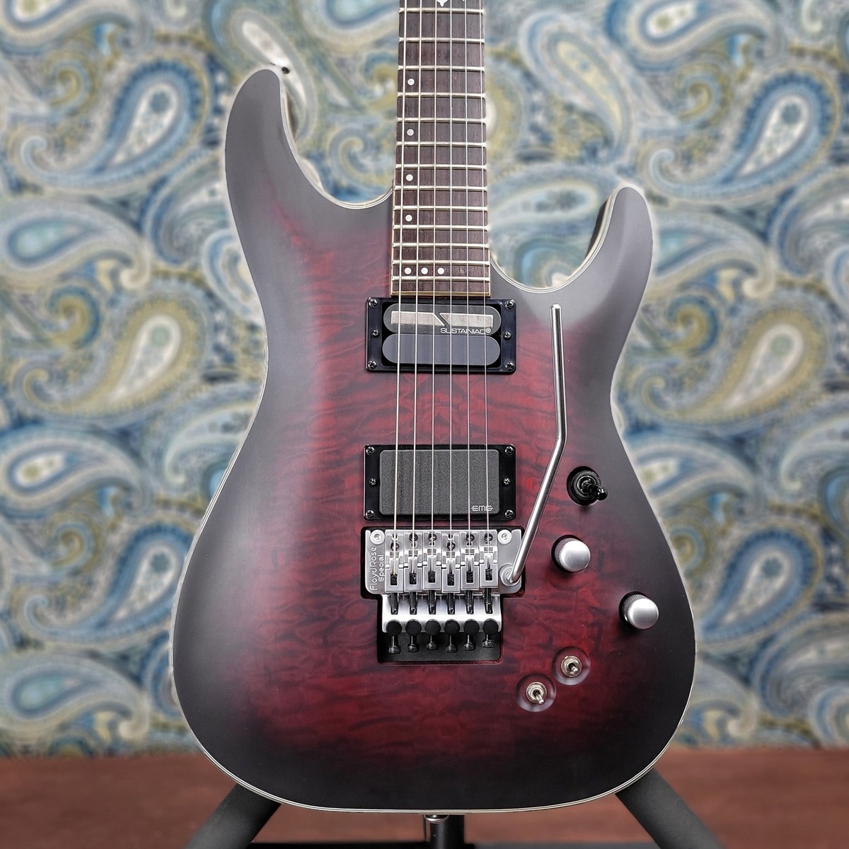 ★美品 希少生産完了品 Schecter C-1-PLATINUM Schecter C-1 Platinum Guitar See-Thru Black Satin B-Stock