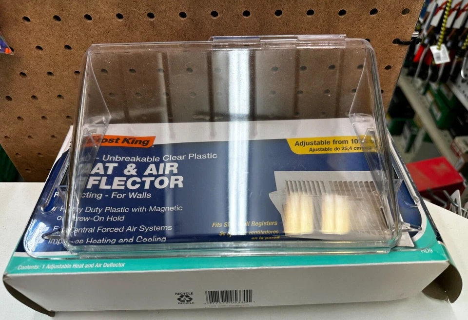 Frost King HD9 Heat/Air Deflector | Adjustable 10-14" | HEAVY DUTY Clear Plastic - Image 3 of 3