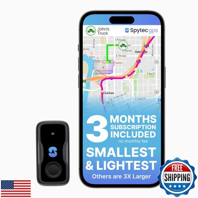 Spytec Micro GPS Tracker for Vehicles, Car, Family, Assets | Smallest Portabl