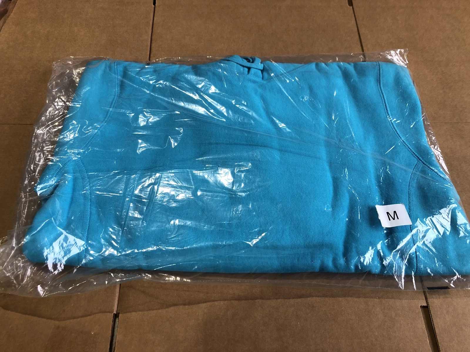 Felpa con cappuccio Supreme Thrasher leggera Aqua medium S S 17