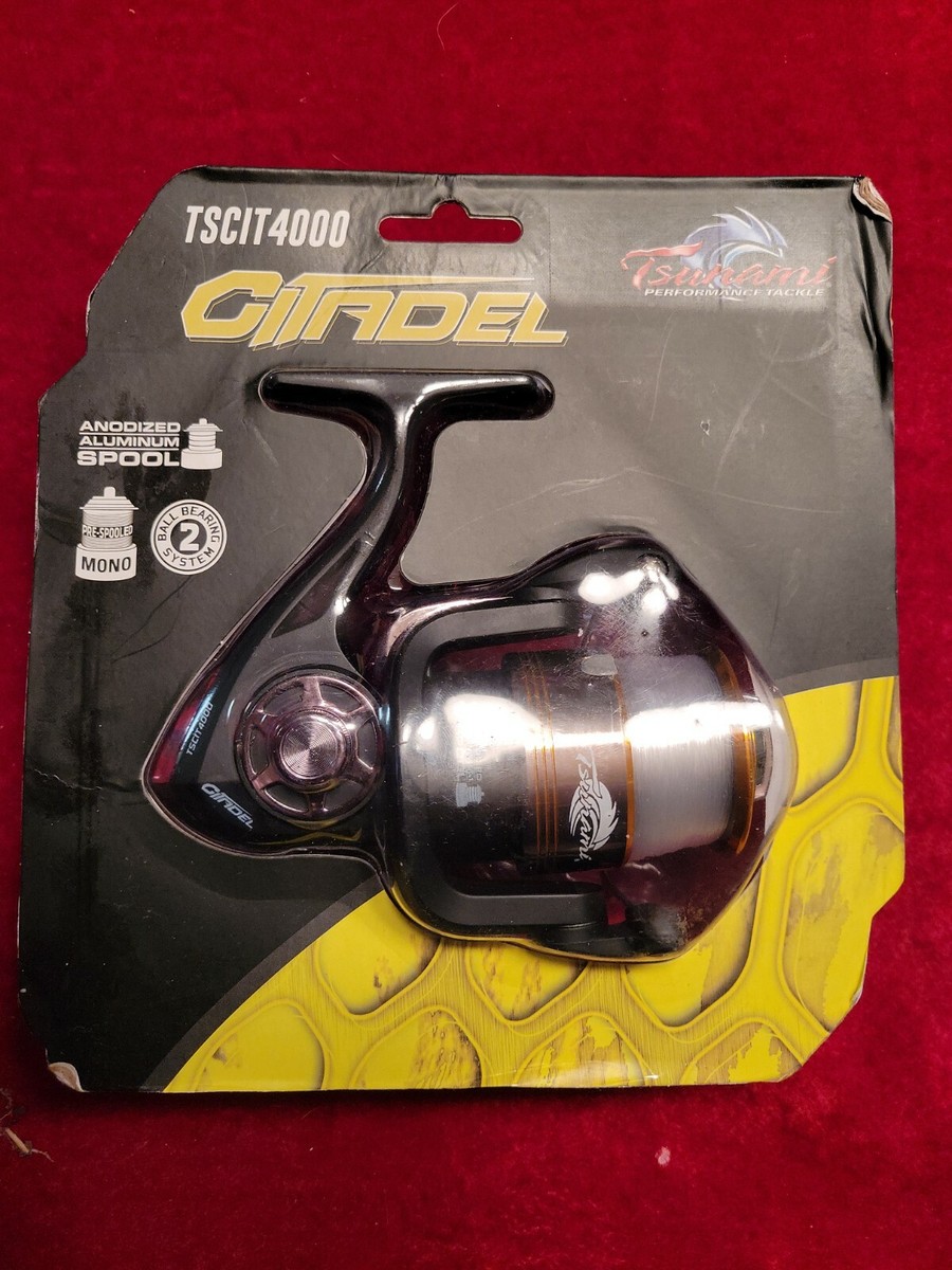 tsunami citadel reel tsc it4000 Tsunami Citadel TSCIT4000 fishing reel only - 12 lb test line - NEW in  package