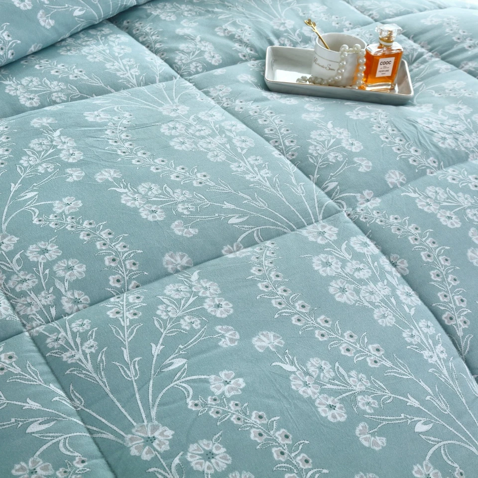 3 Piece Comforter Set All Season Bedding Sets with Soft Down Alternative Comfort - Изображение 3 из 4