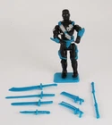 1993 GI Joe Ninja Force SNAKE EYES v5 ~ COMPLETE SET   AS IS
