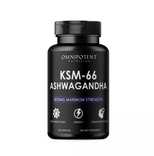 KSM-66 Ashwagandha 800MG Maximum Strength 60 Capsules*** -- Omnipotent Nutrition