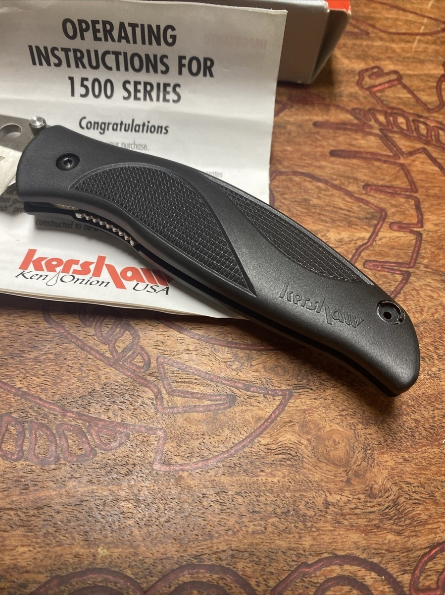 RARE/DISCONTINUED KERSHAW 1560 WHIRLWIND PLAIN BLADE Folding Knife