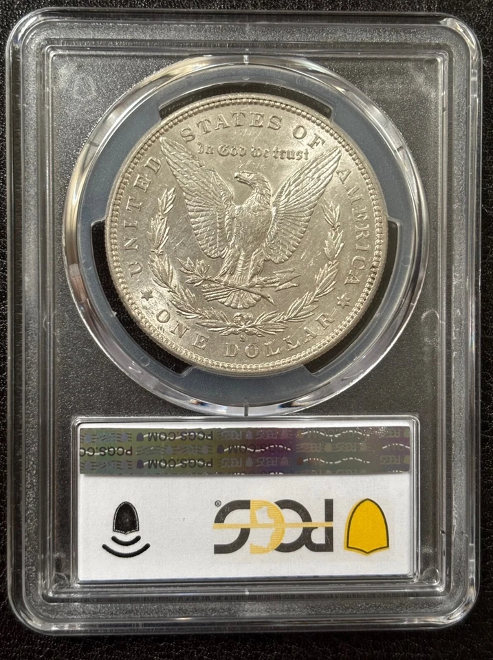 1898 S Morgan Silver Dollar PCGS AU53 - Semi Key Date Low Mintage (#717) - Image 3 of 4