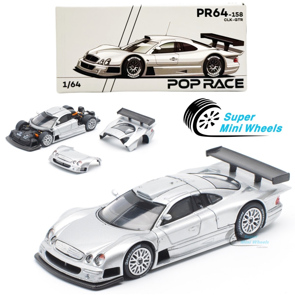 Kyle Busch Reveals Toyota Dominance Over Chevy In Major Phoenix Revelation 7 Pop race 1:64 mercedes-benz amg clk gtr silver #158