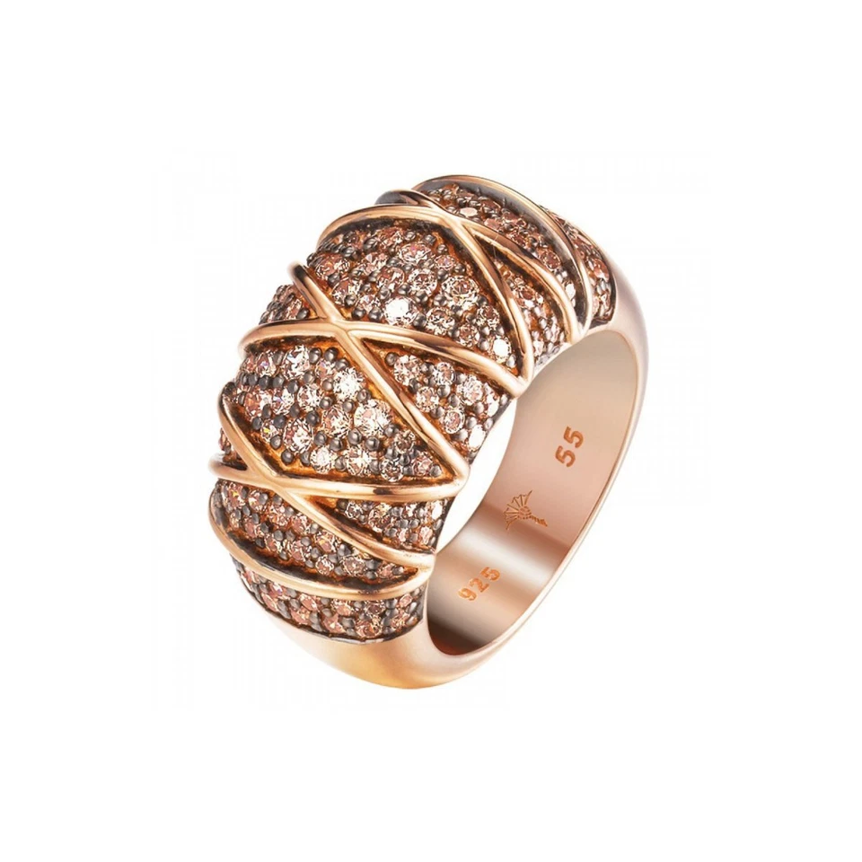 Joop Damen Ring Silber Rosé Zirkonia MOSAICS JPRG90724C - Bild 1 von 1