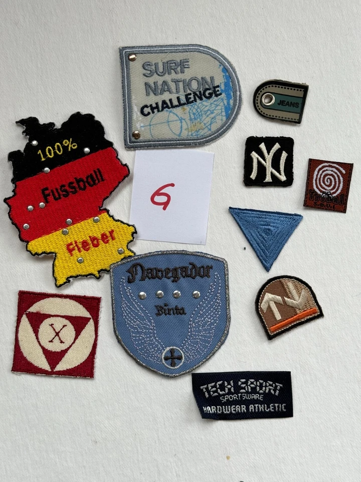 10 Bügelbilder Bügelflicken Aufnäher Patches Stickbild Applikation Flicken Label - Bild 4 von 4