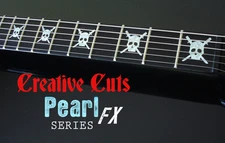 George Lynch Skull Daggers ESP MOP Vinyl Inlay Sticker Decal for BASS and GUITAR