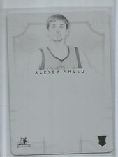 Alexey Shved 12/13 National Treasures Black Printing Plate Rookie #1/1