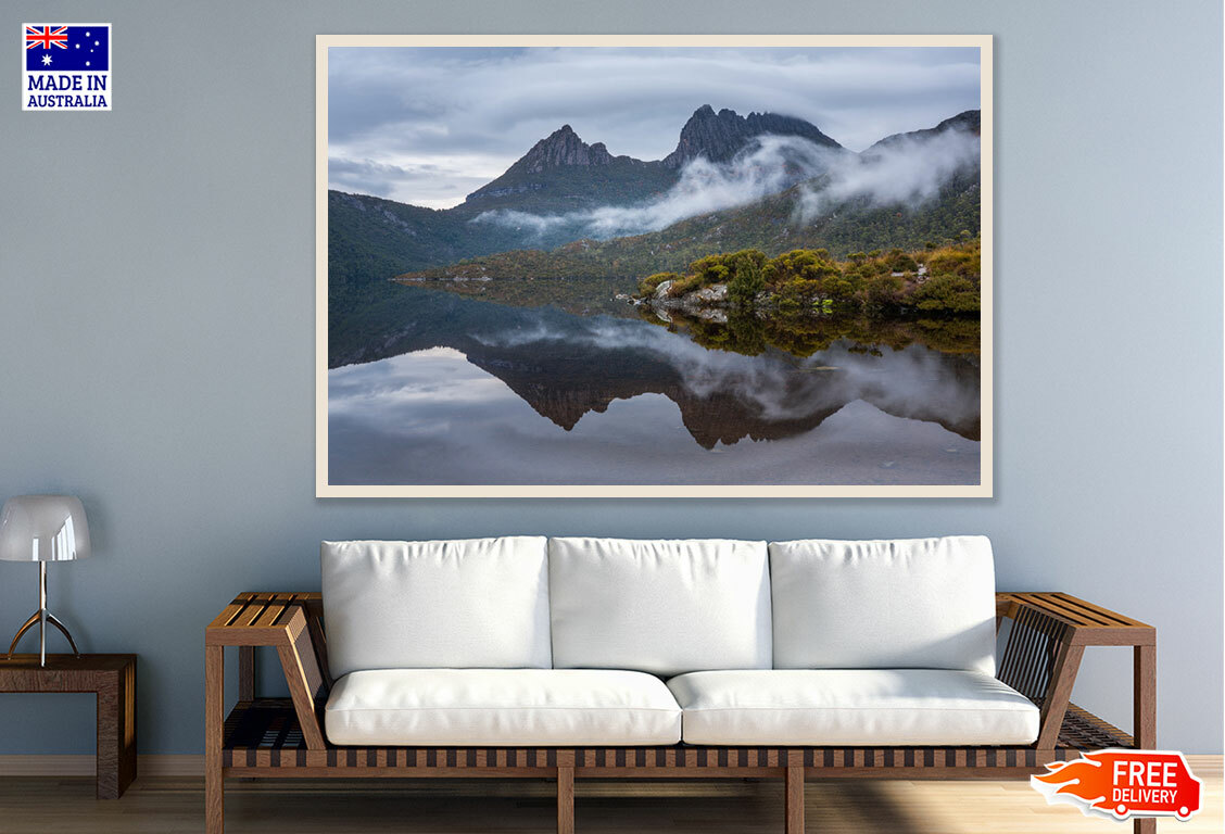 Laminated Cradle Mountain From Dove Lake Tasmania Print 91x61cm-image