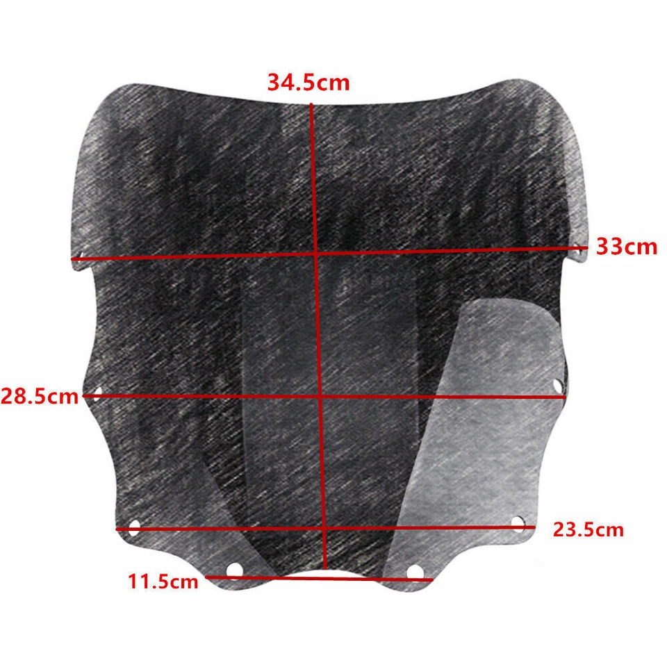 Parabrisas de moto para Kawasaki Ninja 500R EX500D 1994-2008 Foto 2 de 3