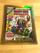 2024 Topps Chrome Marvel Giant-Size Gold Avengers #1 Box Topper (5x7) SSP /50