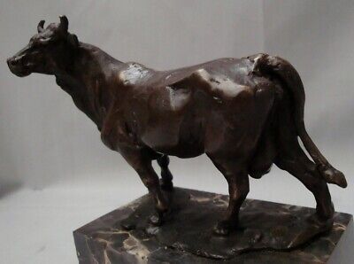Comprar Estatua Tauro Fauna Art Deco Estilo Art Nouveau Estilo Bronce Sólido Firmado