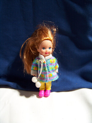 Vintage 1995 Mattel MELODY Li'l Friends of Kelly Barbie Doll Red