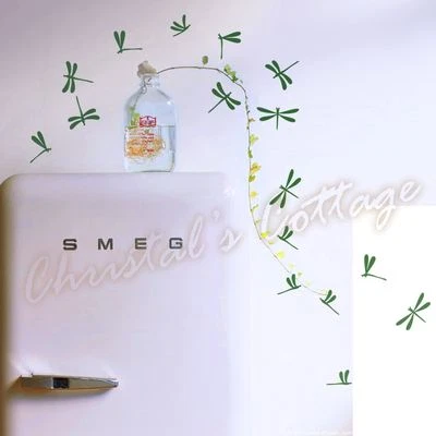 44 Dragonflys Décalque Mur Art Autocollant Enfants Chambre Décoration 2 Couleurs