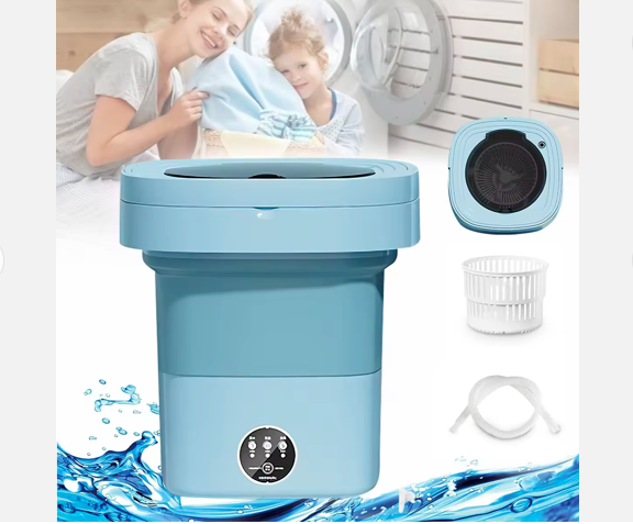 11 L Portable Washing Machine Mini Foldable Washer Spin Dryer W