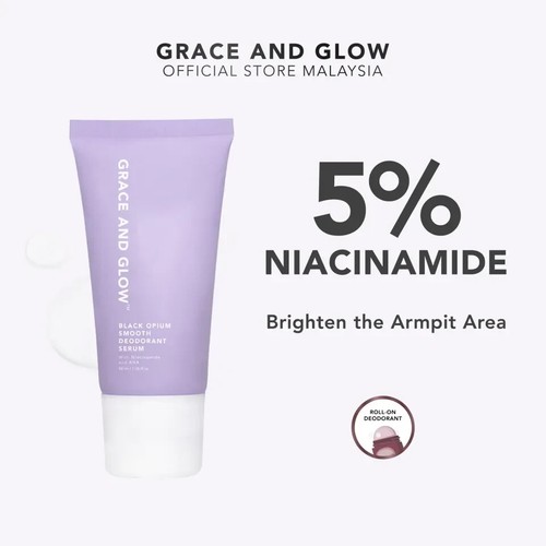 10 x Grace and Glow Black Opium Smooth Deodorant Serum Roll On for Brightening - Picture 2 of 6