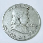 1954-D Franklin Half Dollar 90% Silver Circulated Coin #7296