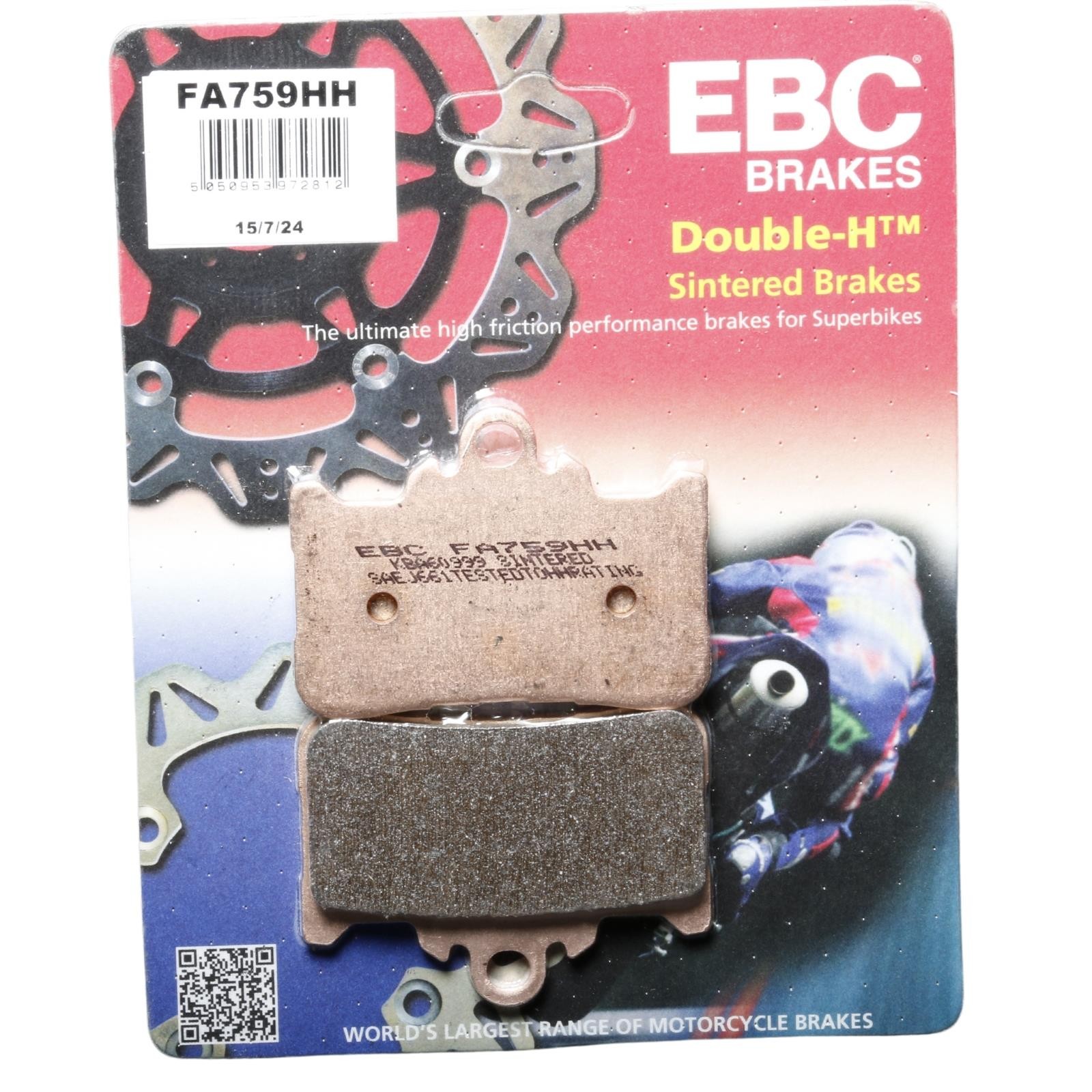 EBC FA759HH Front Sintered Brake Pads for HONDA CB 750 Hornet 2023-2024