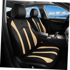 Front Car Seat Covers, Breathable Automotive Seat Cover, Frontpair beige