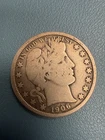 1906-P Barber Half Dollar 50c Coin ~ 90% Silver Coin (702)